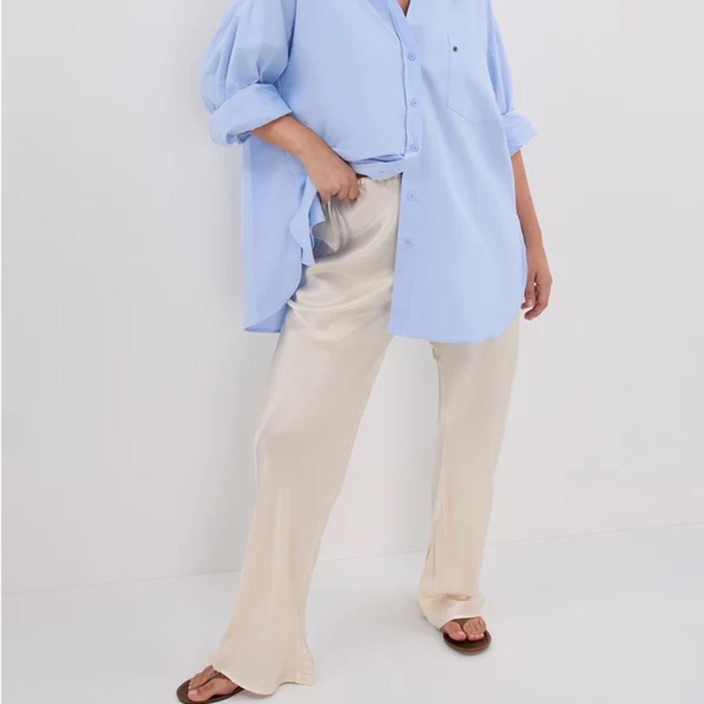 MYKA CREAM SATIN PANT 8 NWT sold out on website